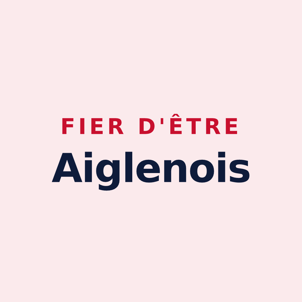Magnet « Fier d'être Aiglenois » — design pour Aiglun