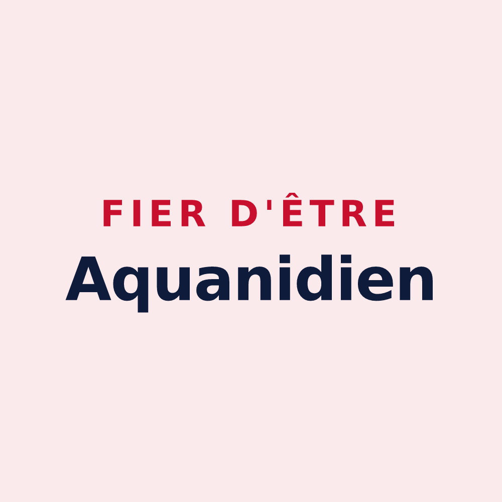 Magnet « Fier d'être Aquanidien » — design pour Aigny