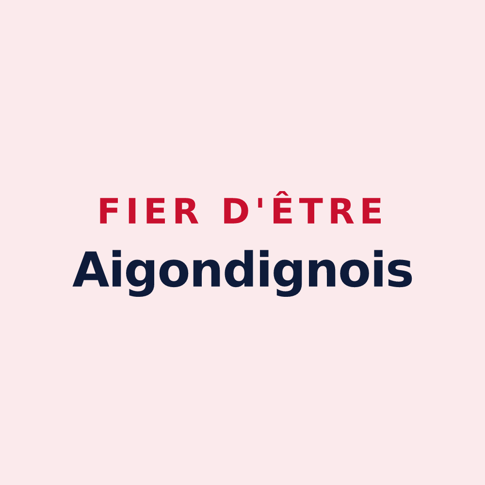 Magnet « Fier d'être Aigondignois » — design pour Aigondigné