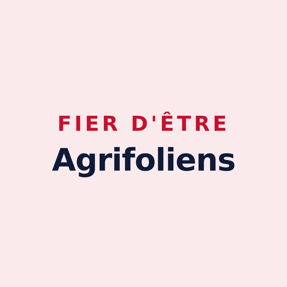 Magnet « Fier d'être Agrifoliens » — design pour Aigrefeuille-sur-Maine