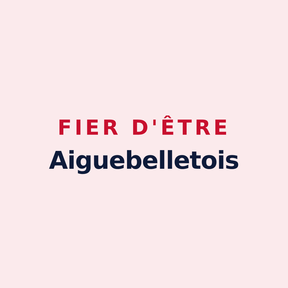Magnet « Fier d'être Aiguebelletois » — design pour Aiguebelette-le-Lac