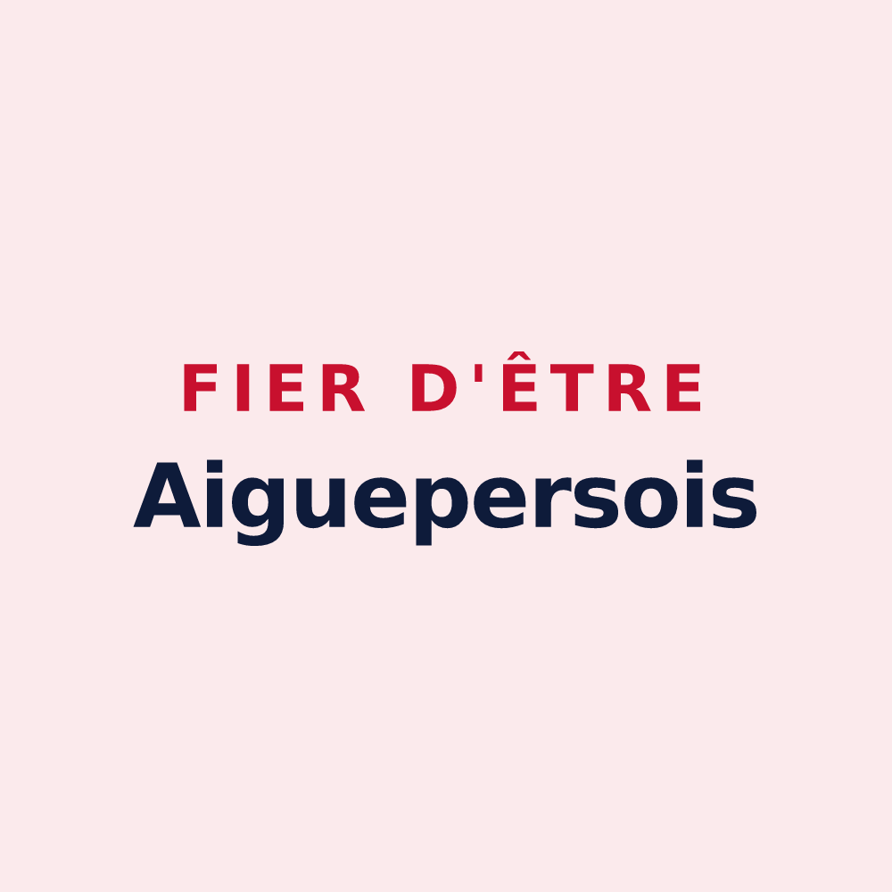 Magnet « Fier d'être Aiguepersois » — design pour Aigueperse
