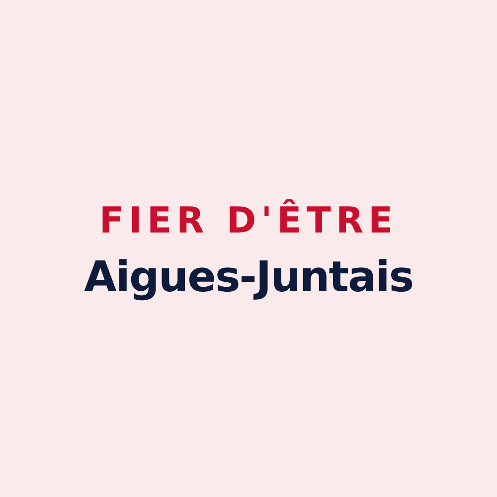 Magnet « Fier d'être Aigues-Juntais » — design pour Aigues-Juntes