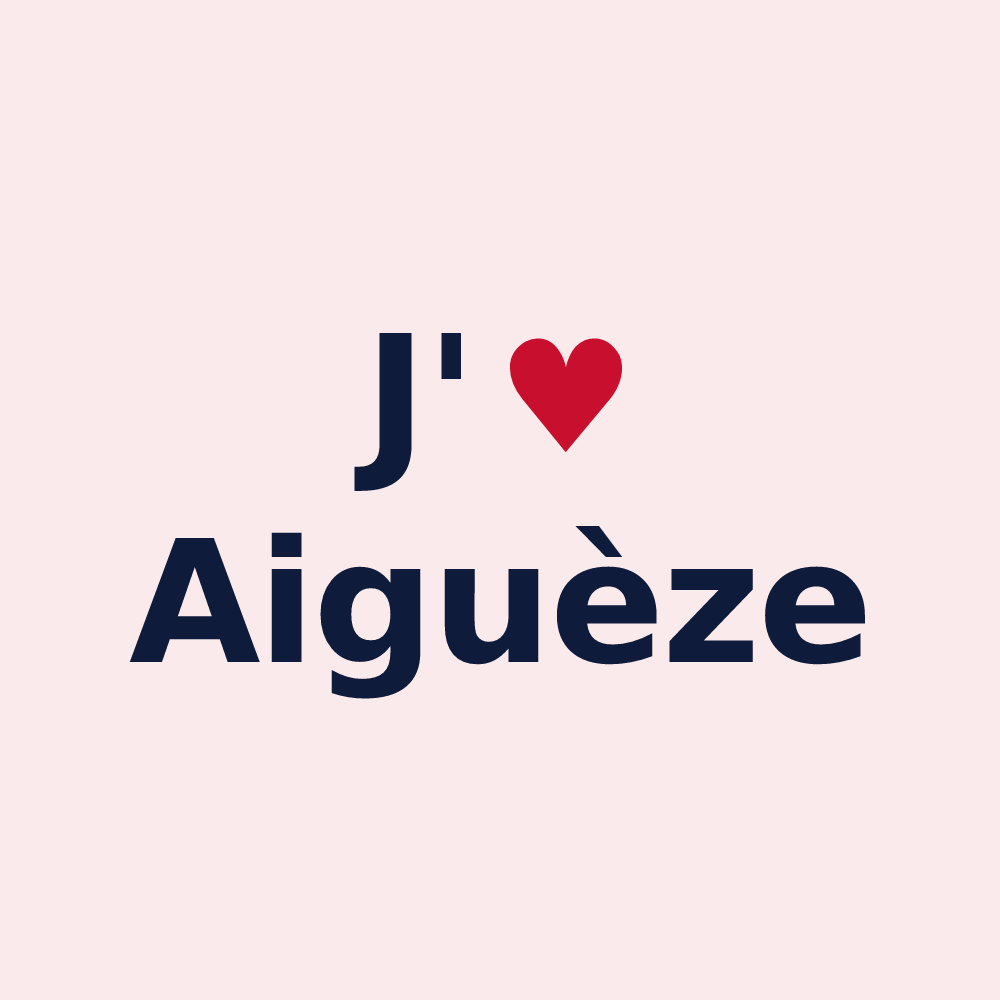Magnet personnalisé Aiguèze — design J'aime Aiguèze