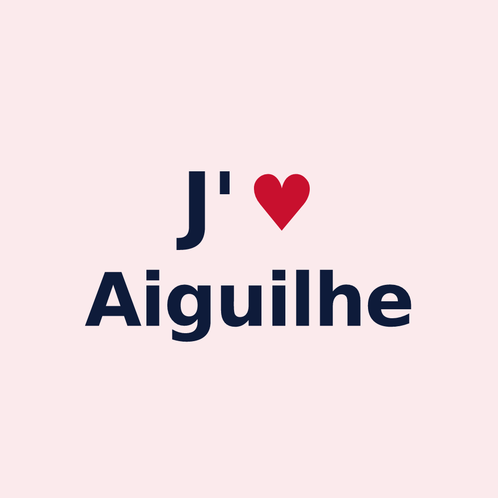 Magnet personnalisé Aiguilhe — design J'aime Aiguilhe