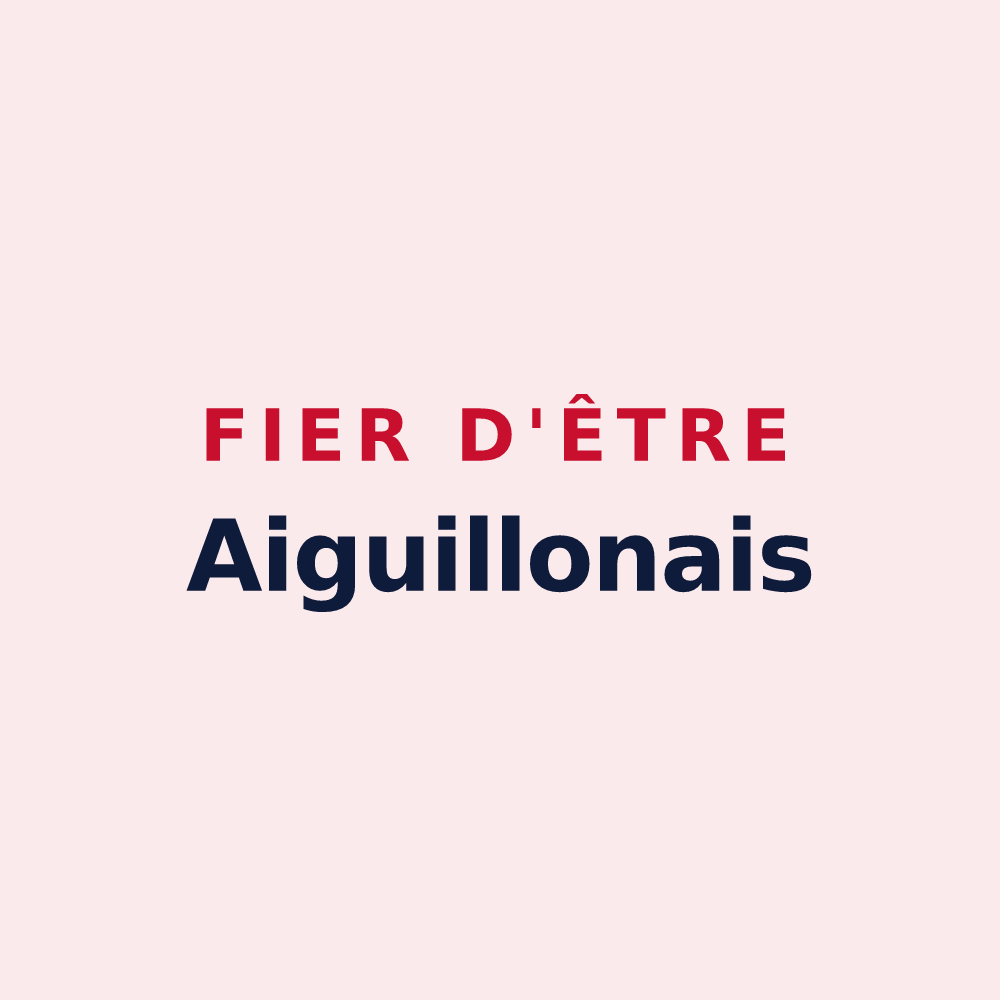 Magnet « Fier d'être Aiguillonais » — design pour Aiguillon