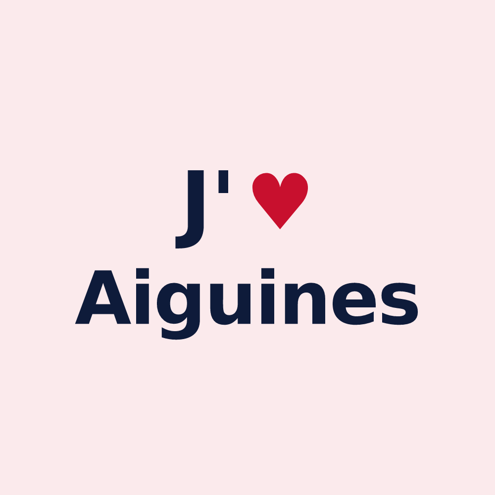 Magnet personnalisé Aiguines — design J'aime Aiguines
