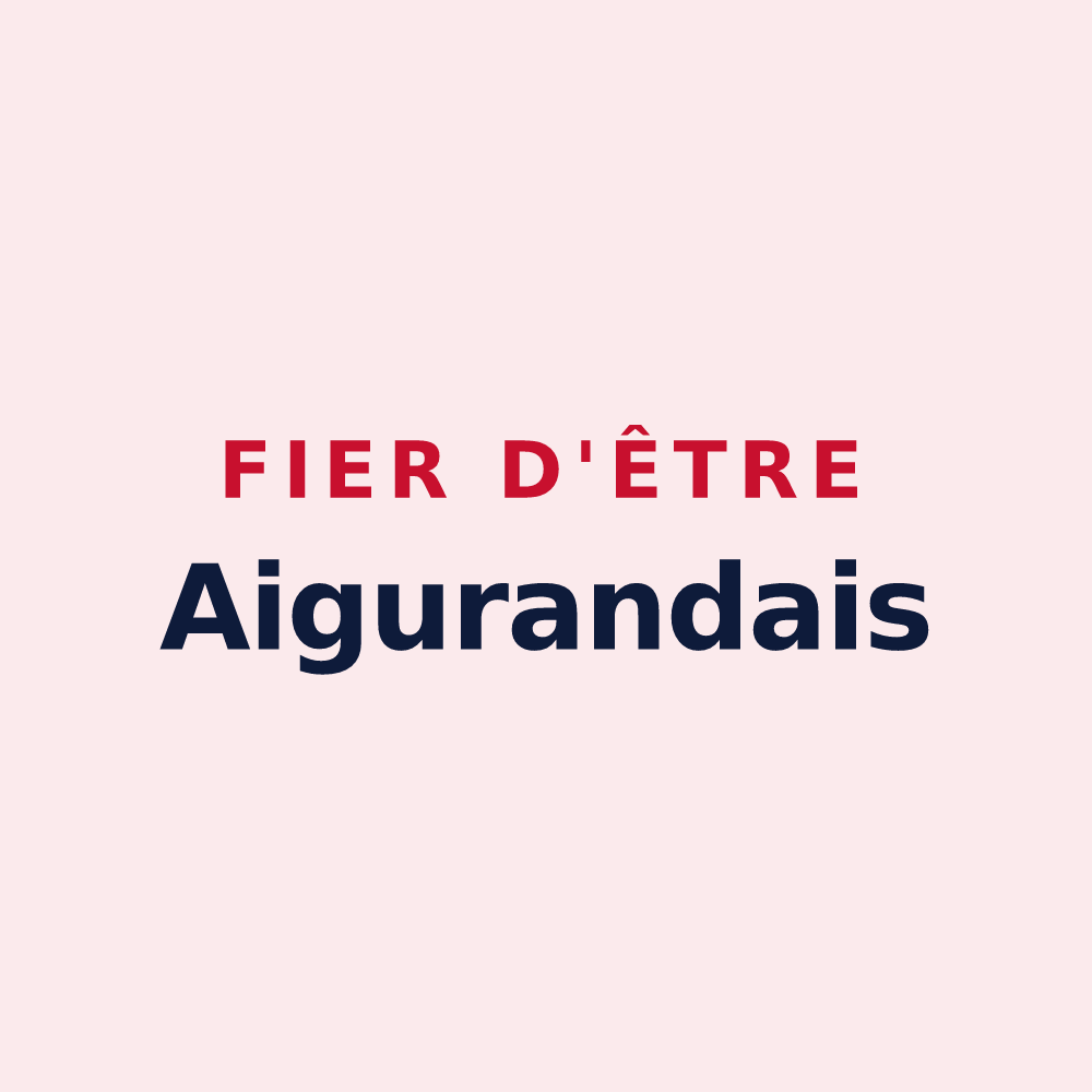 Magnet « Fier d'être Aigurandais » — design pour Aigurande