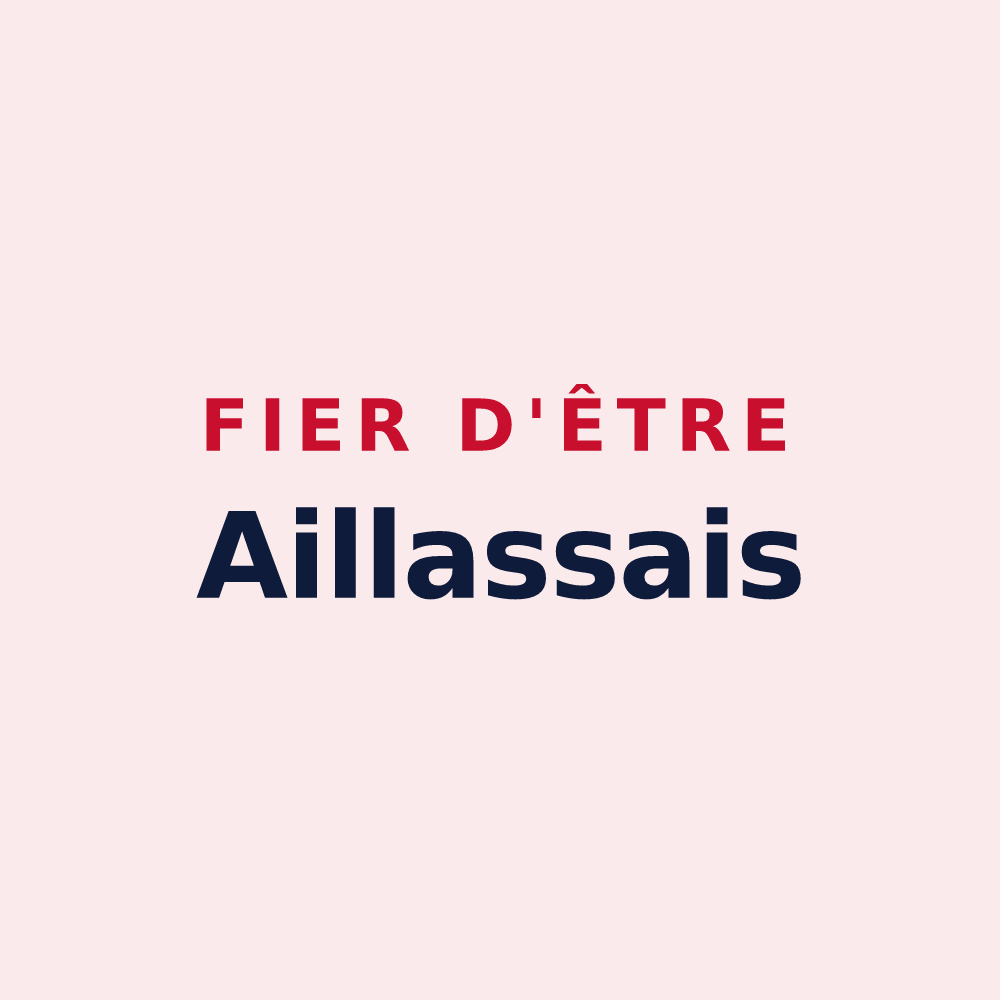 Magnet « Fier d'être Aillassais » — design pour Aillas