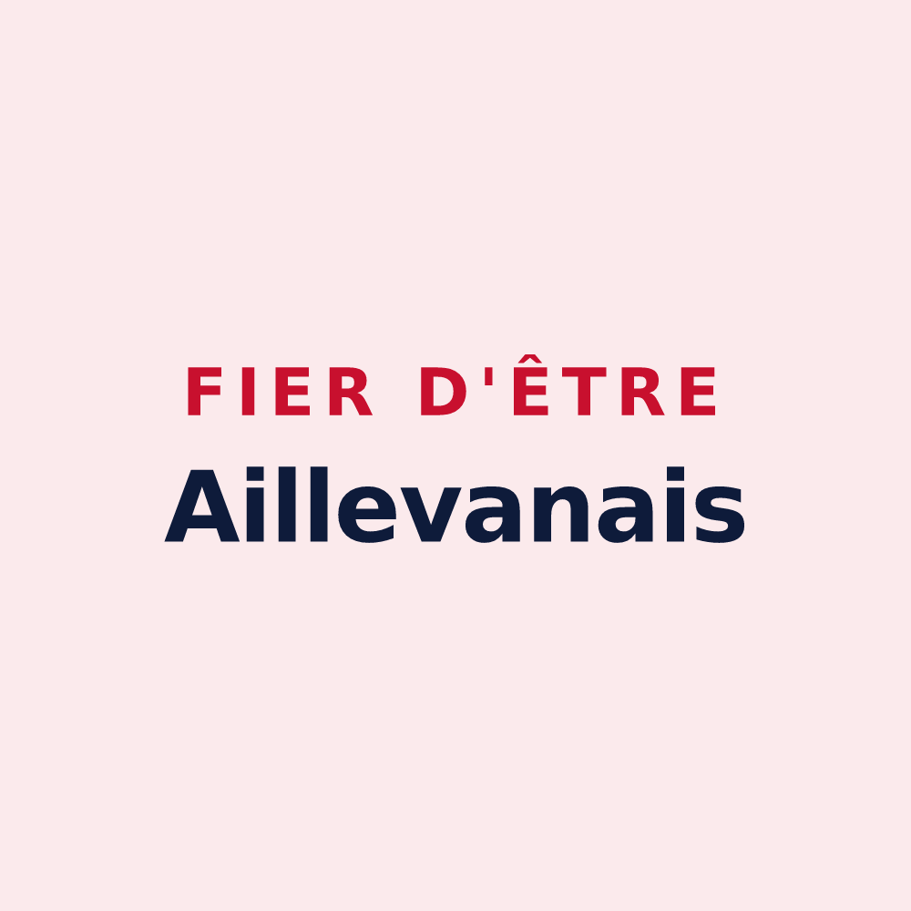 Magnet « Fier d'être Aillevanais » — design pour Aillevans