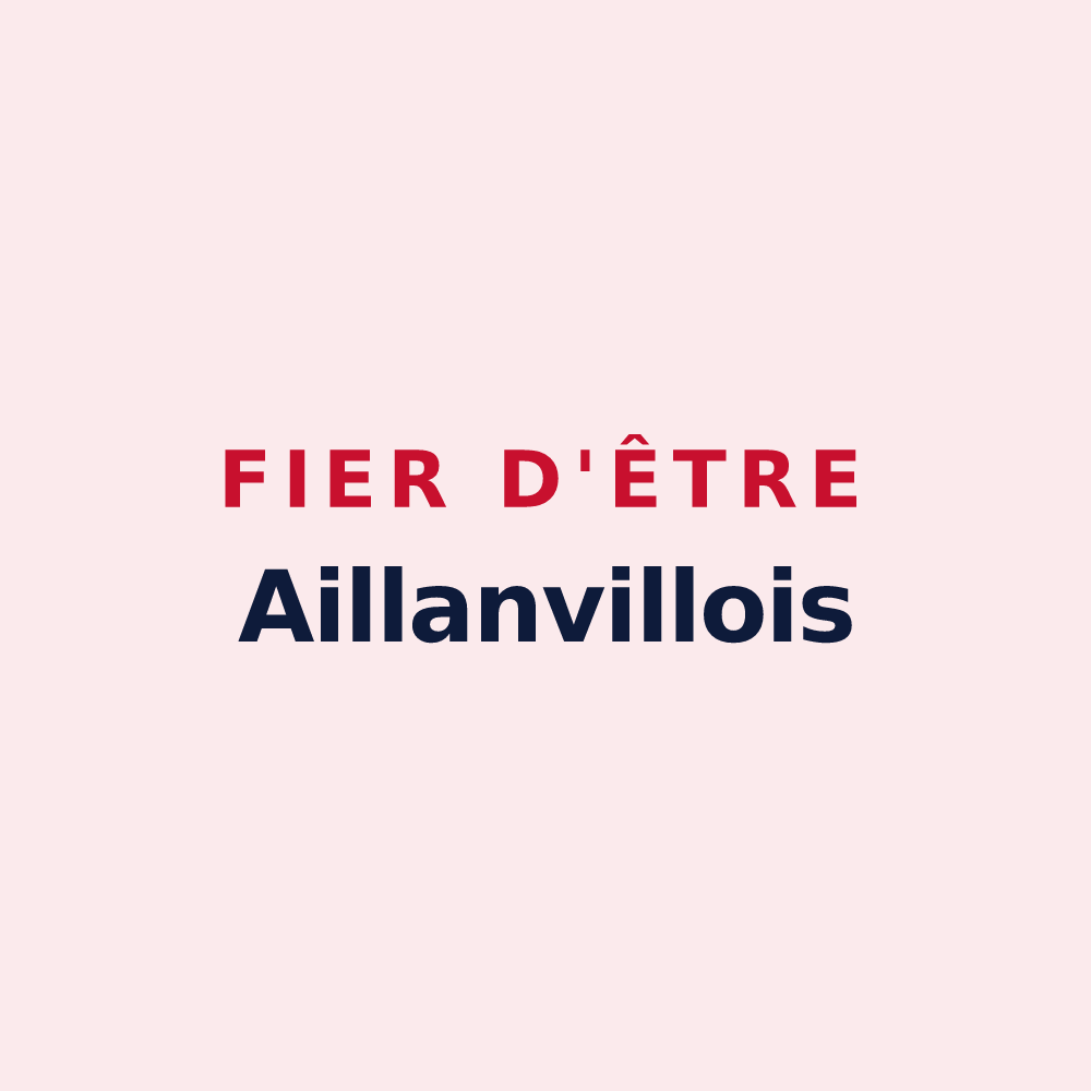 Magnet « Fier d'être Aillanvillois » — design pour Aillianville