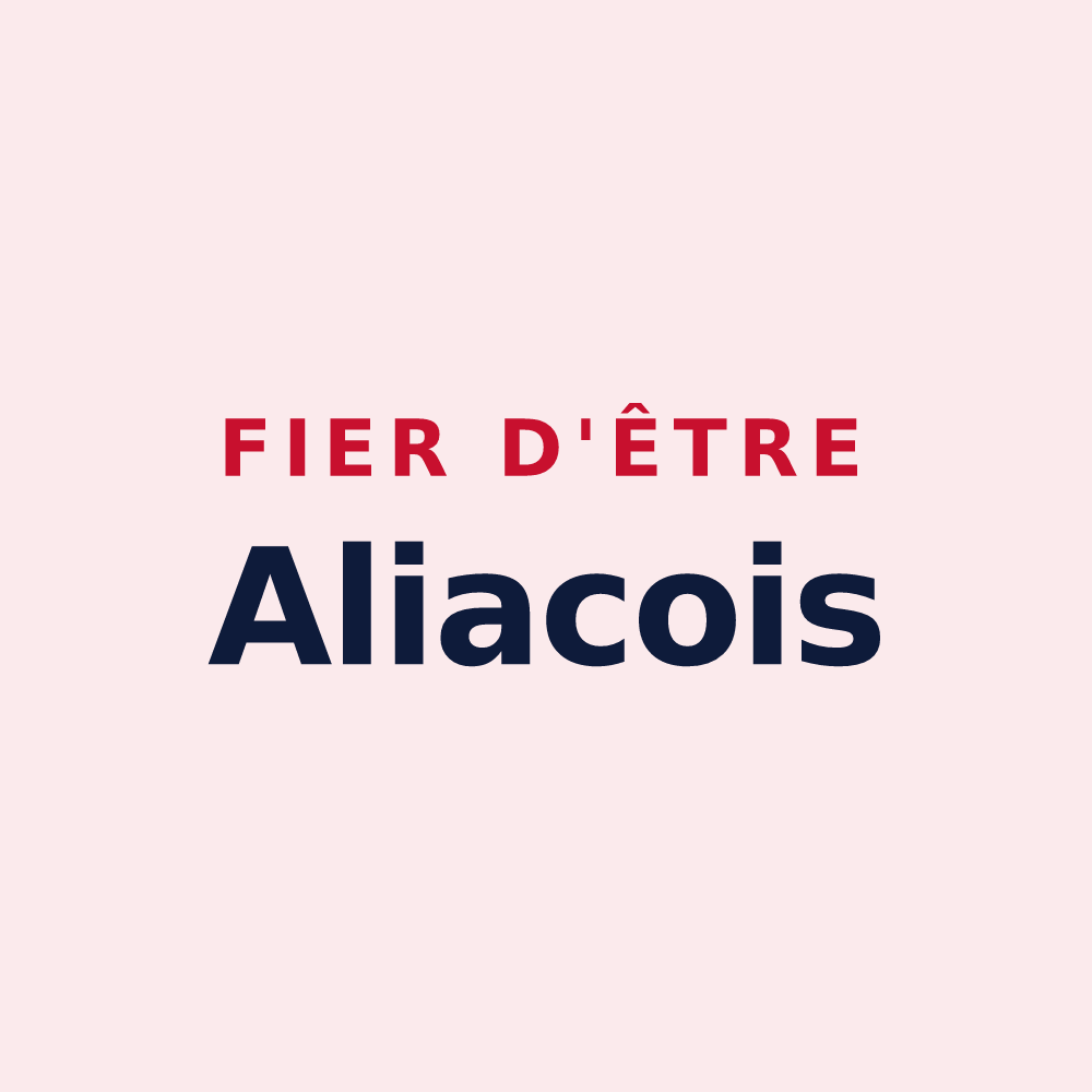 Magnet « Fier d'être Aliacois » — design pour Ailly-le-Haut-Clocher