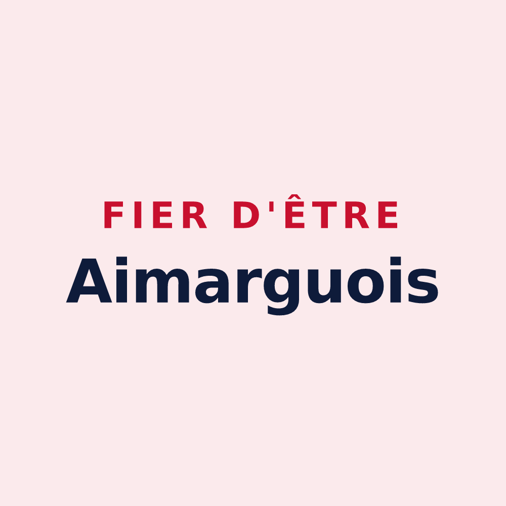 Magnet « Fier d'être Aimarguois » — design pour Aimargues
