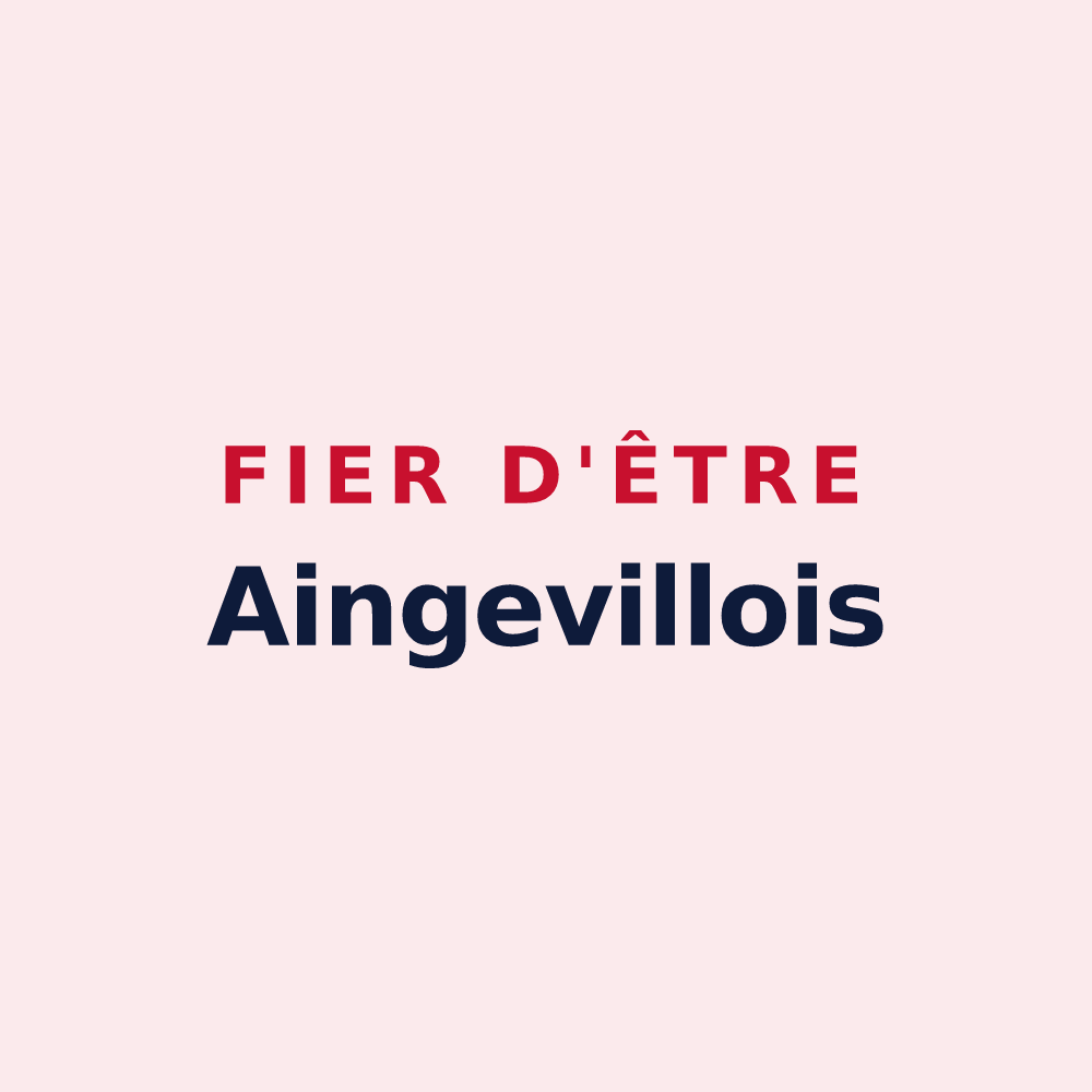 Magnet « Fier d'être Aingevillois » — design pour Aingeville