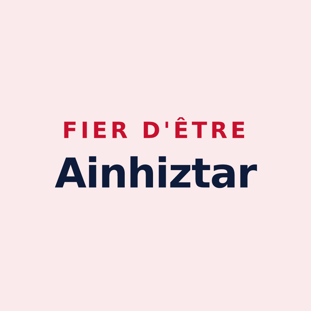Magnet « Fier d'être Ainhiztar » — design pour Ainhice-Mongelos