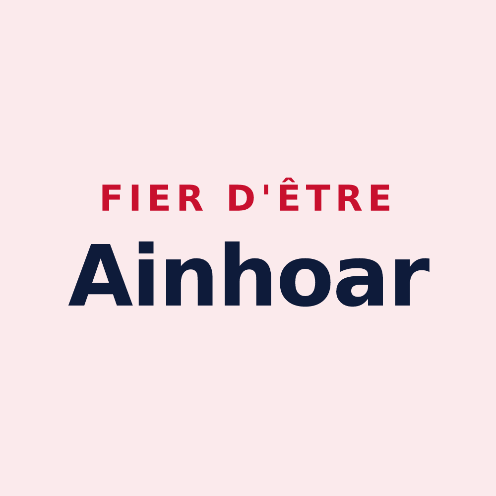 Magnet « Fier d'être Ainhoar » — design pour Ainhoa