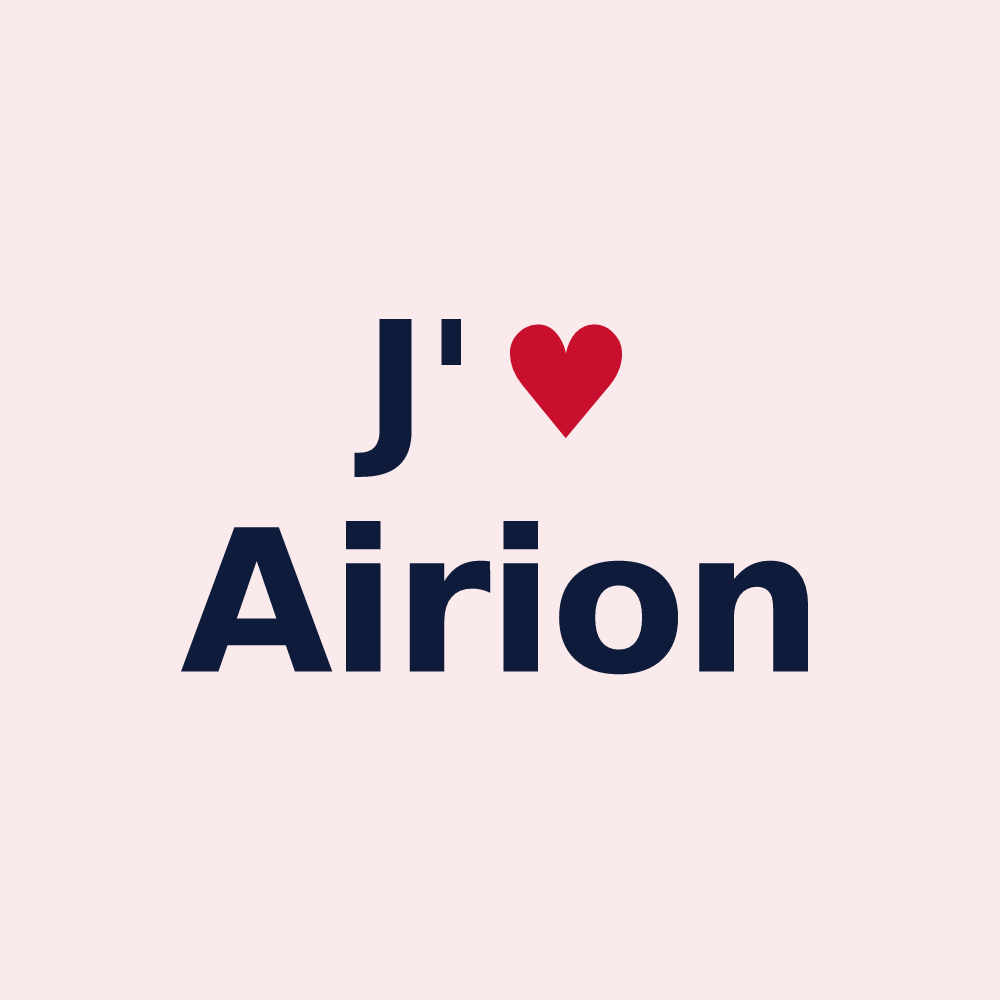 Magnet personnalisé Airion — design J'aime Airion