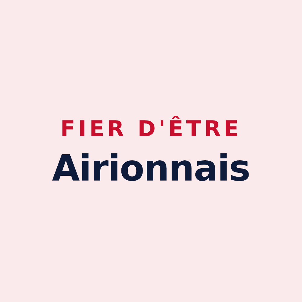 Magnet « Fier d'être Airionnais » — design pour Airion