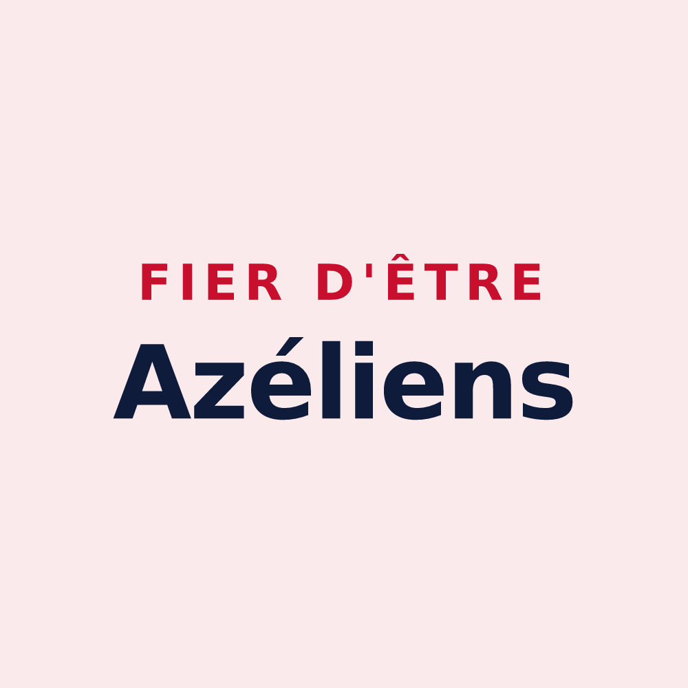 Magnet « Fier d'être Azéliens » — design pour Aize