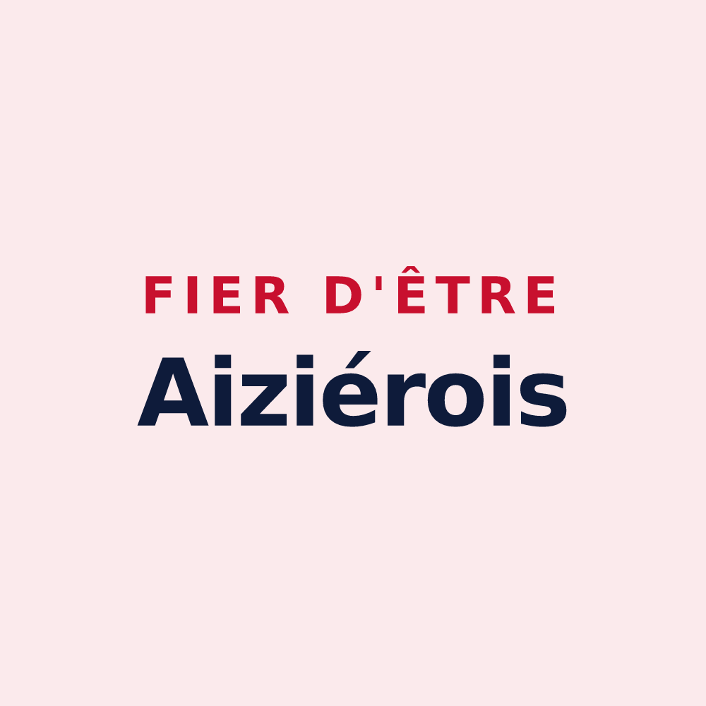 Magnet « Fier d'être Aiziérois » — design pour Aizier