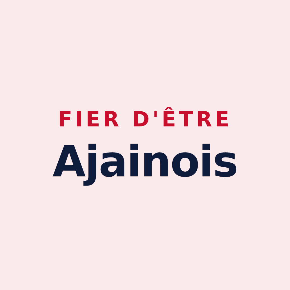 Magnet « Fier d'être Ajainois » — design pour Ajain