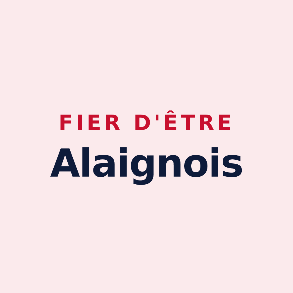 Magnet « Fier d'être Alaignois » — design pour Alaigne