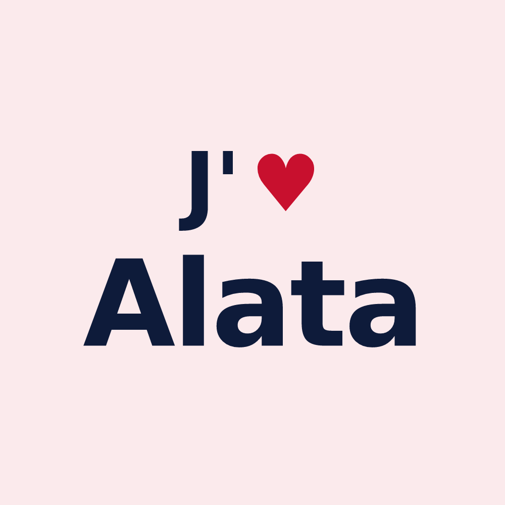 Magnet personnalisé Alata — design J'aime Alata