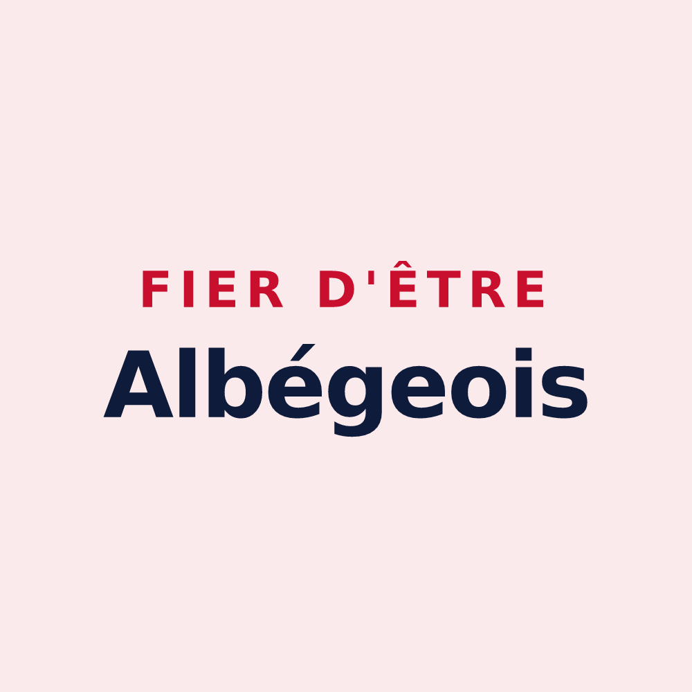 Magnet « Fier d'être Albégeois » — design pour Albé