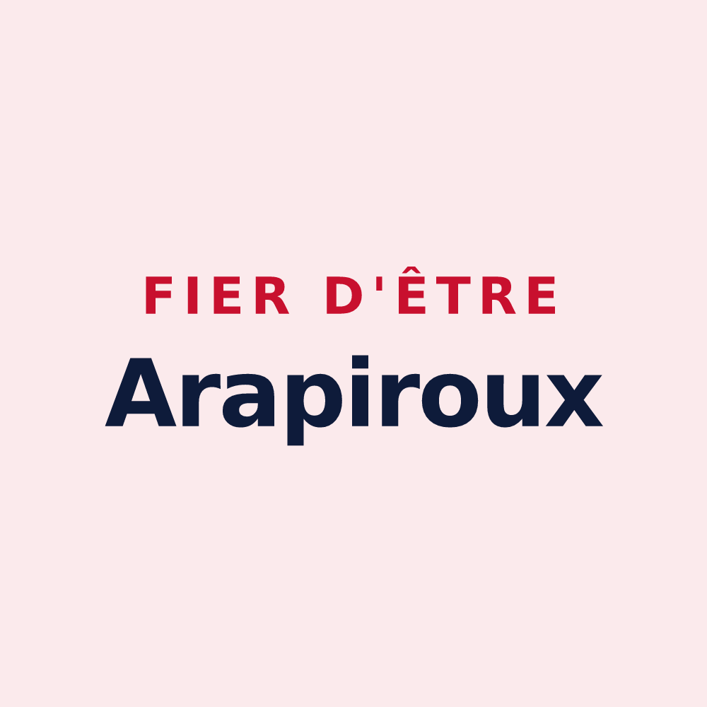 Magnet « Fier d'être Arapiroux » — design pour Albepierre-Bredons