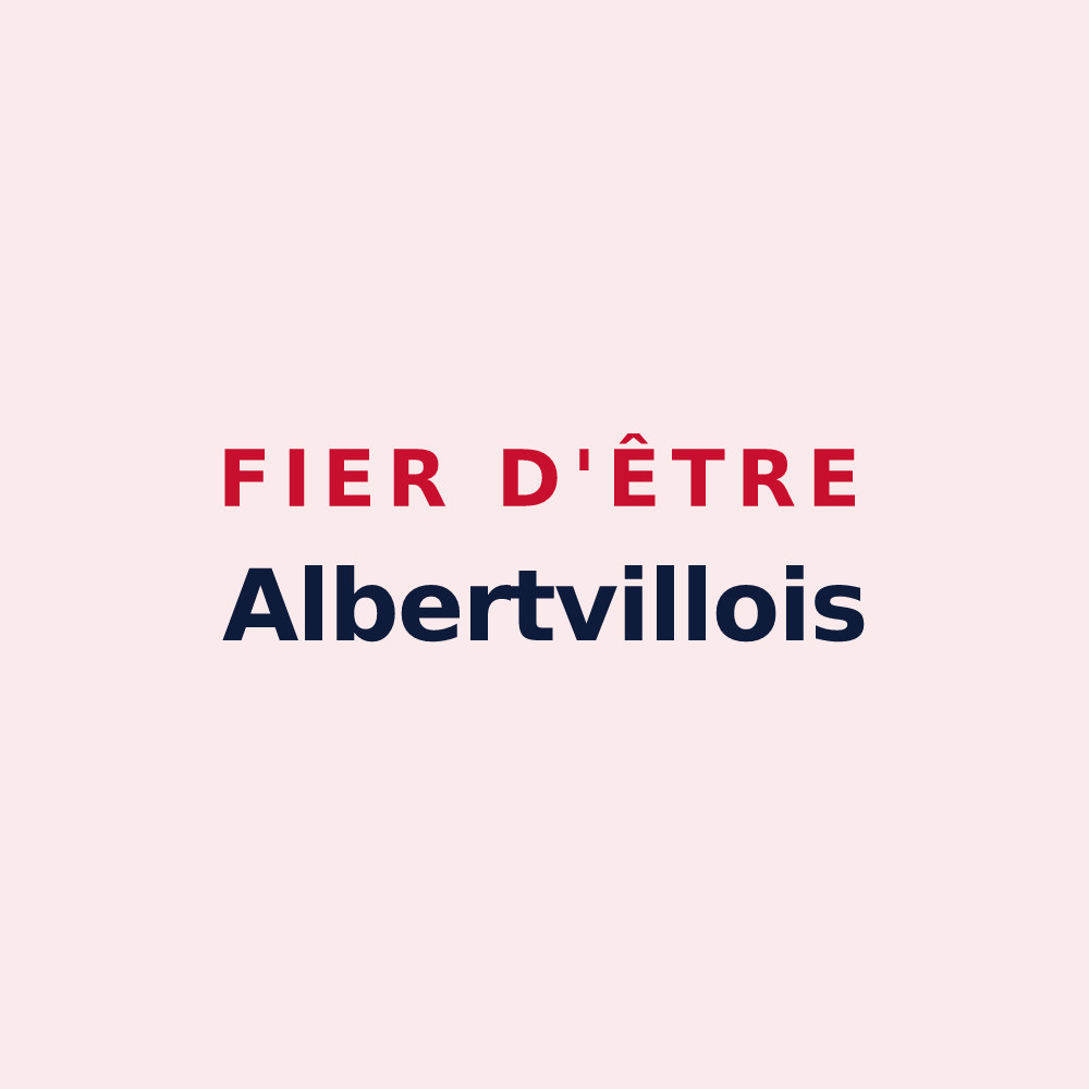 Magnet « Fier d'être Albertvillois » — design pour Albertville