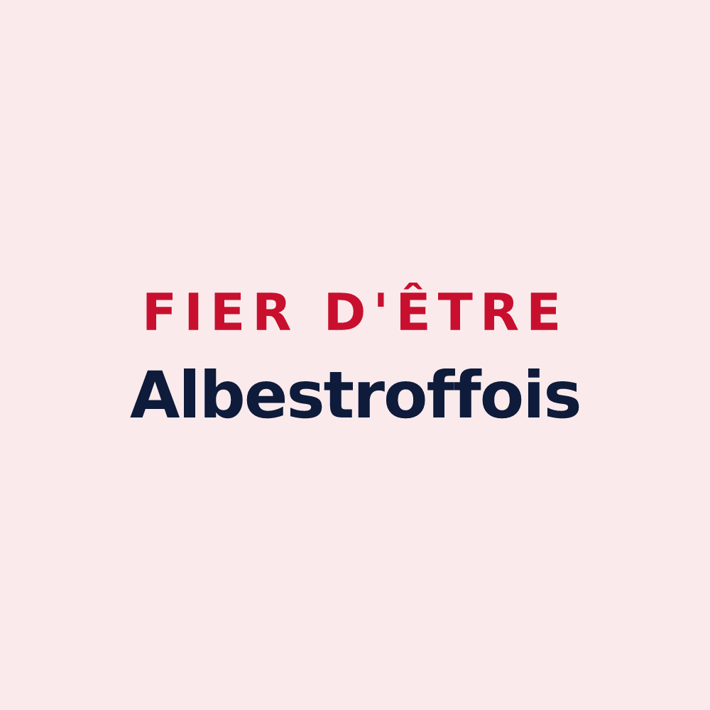 Magnet « Fier d'être Albestroffois » — design pour Albestroff