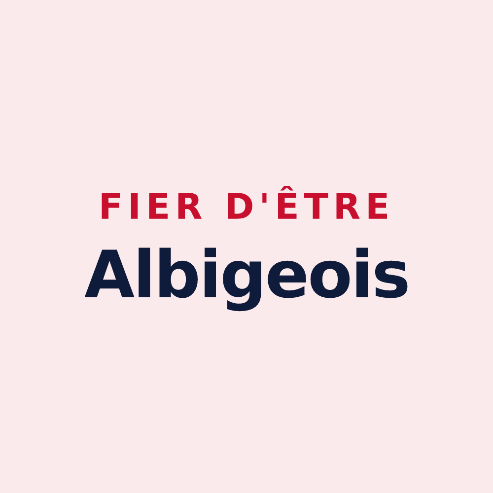 Magnet « Fier d'être Albigeois » — design pour Albi