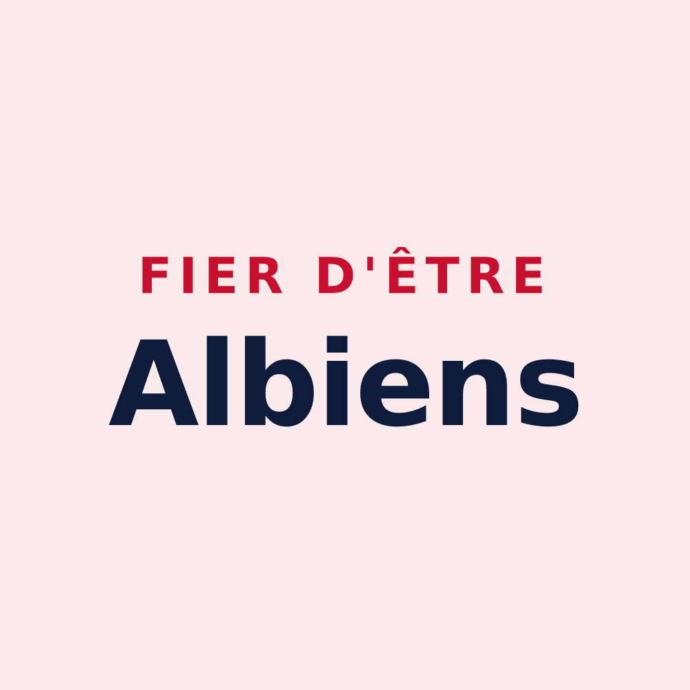 Magnet « Fier d'être Albiens » — design pour Albiez-Montrond