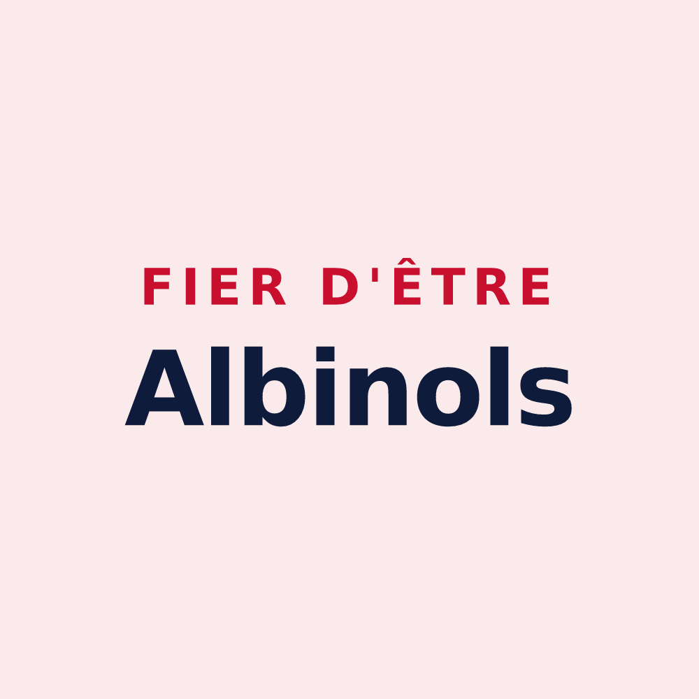Magnet « Fier d'être Albinols » — design pour Albine