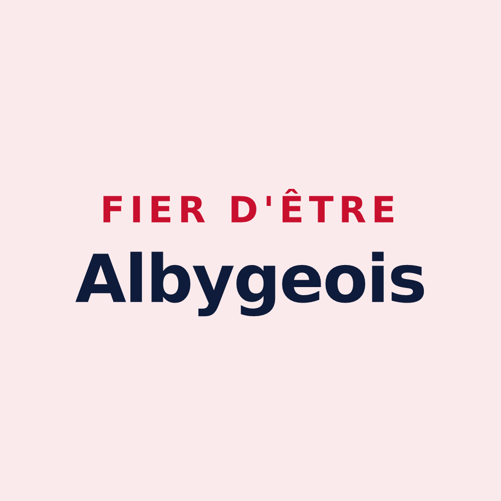 Magnet « Fier d'être Albygeois » — design pour Alby-sur-Chéran