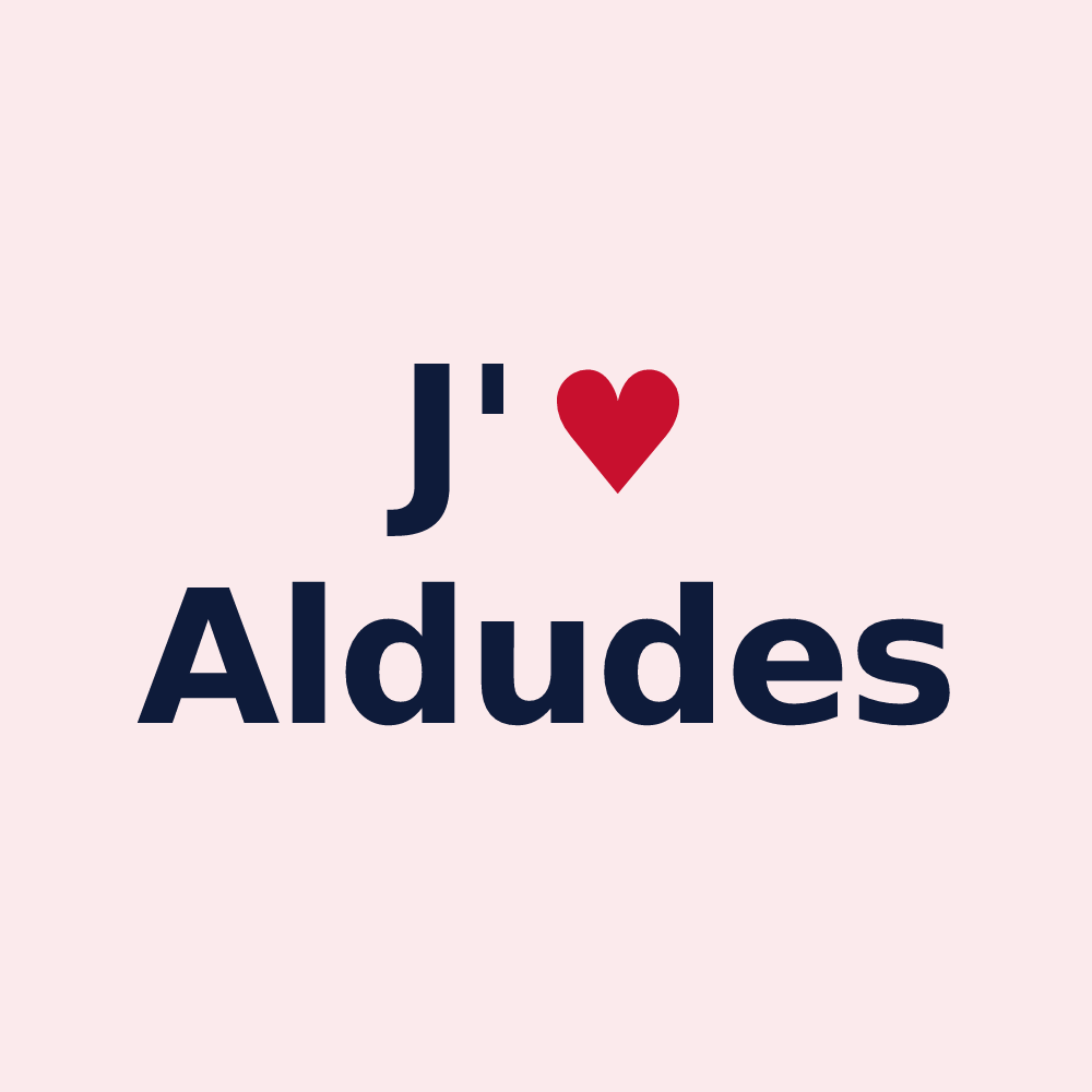 Magnet personnalisé Aldudes — design J'aime Aldudes