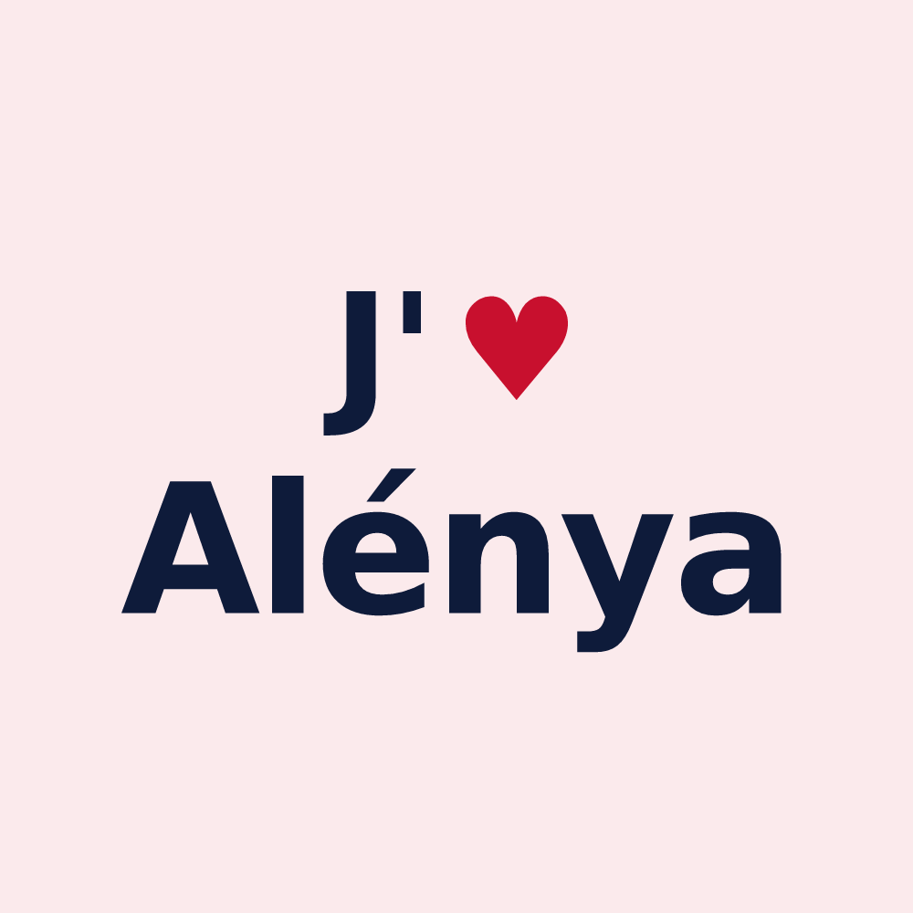 Magnet personnalisé Alénya — design J'aime Alénya