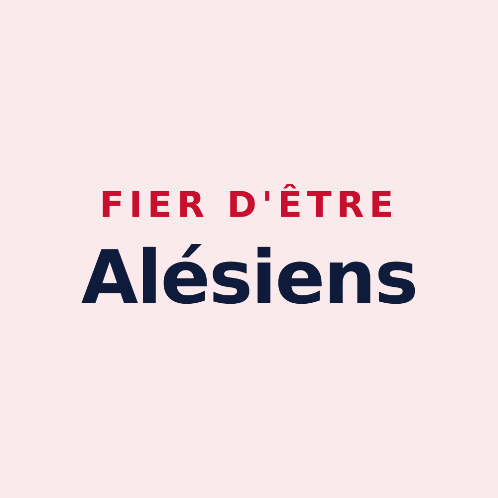 Magnet « Fier d'être Alésiens » — design pour Alès