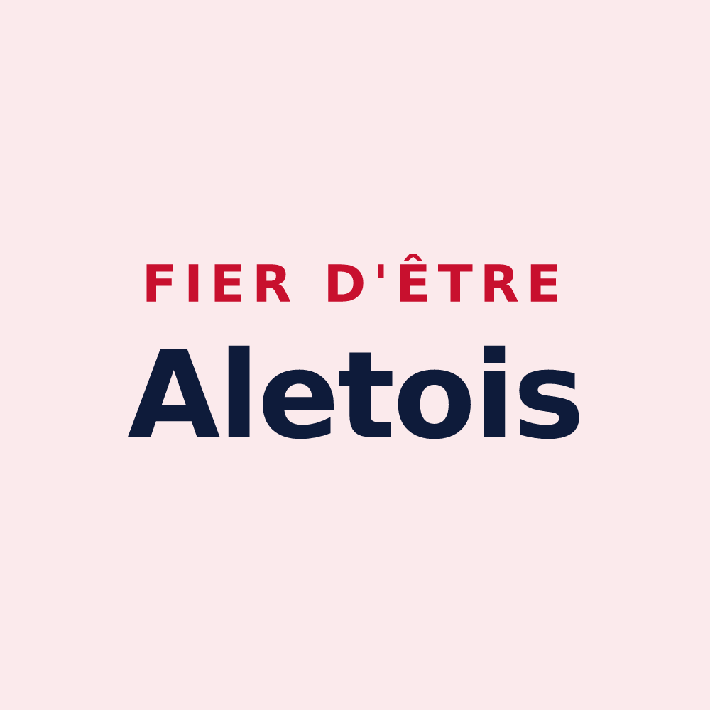 Magnet « Fier d'être Aletois » — design pour Alet-les-Bains