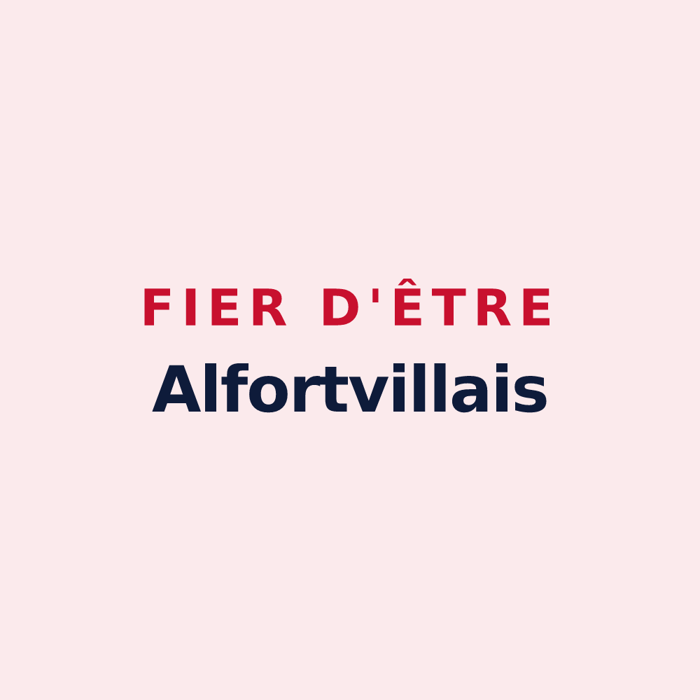 Magnet « Fier d'être Alfortvillais » — design pour Alfortville