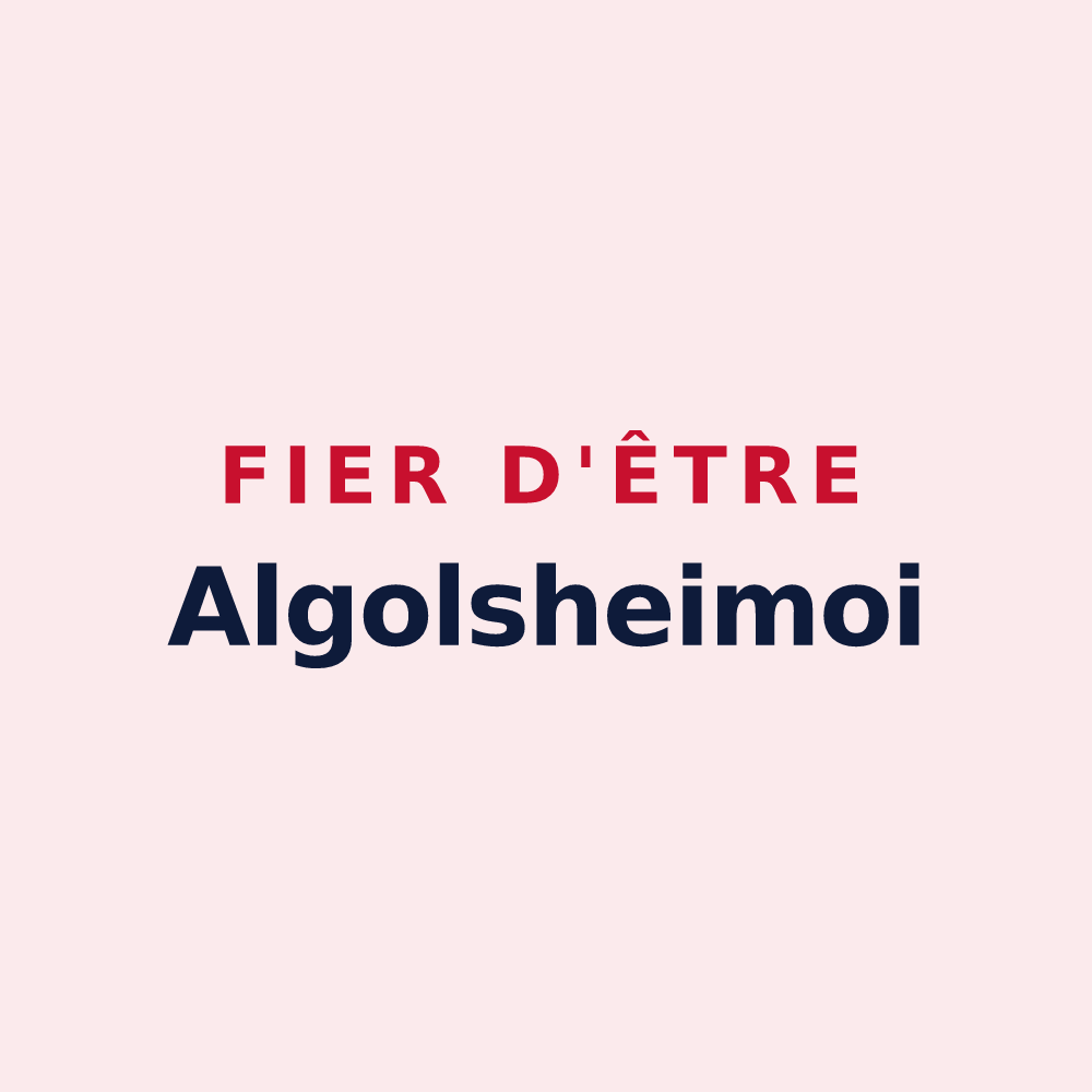 Magnet « Fier d'être Algolsheimoi » — design pour Algolsheim