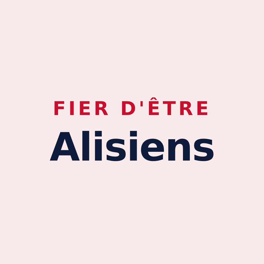 Magnet « Fier d'être Alisiens » — design pour Alise-Sainte-Reine