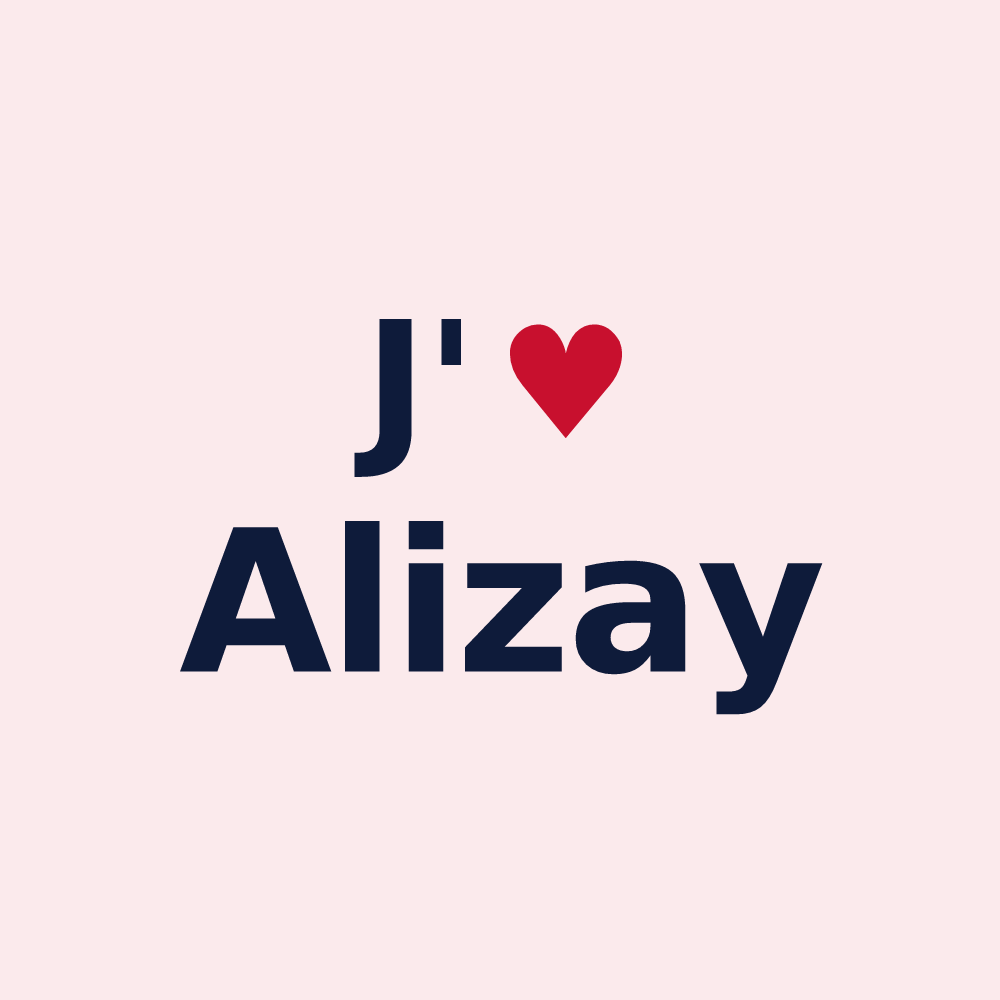 Magnet personnalisé Alizay — design J'aime Alizay