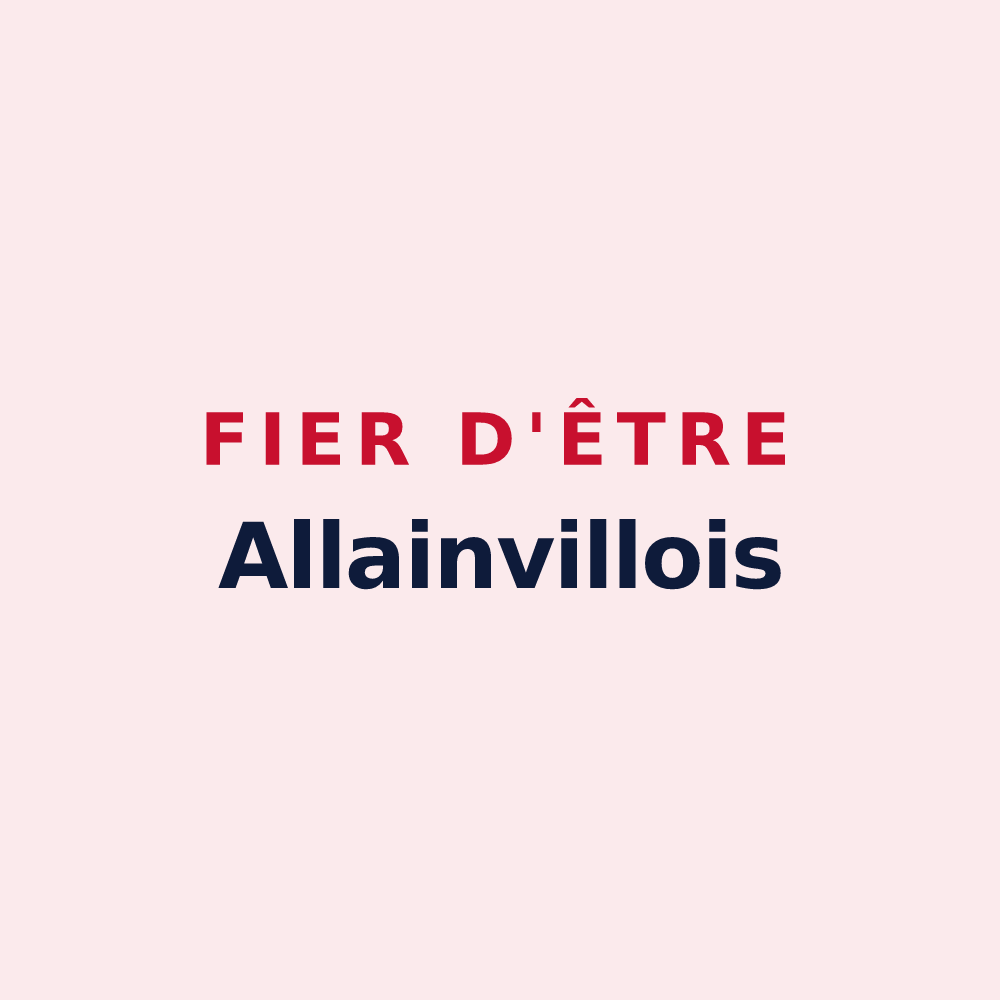 Magnet « Fier d'être Allainvillois » — design pour Allainville