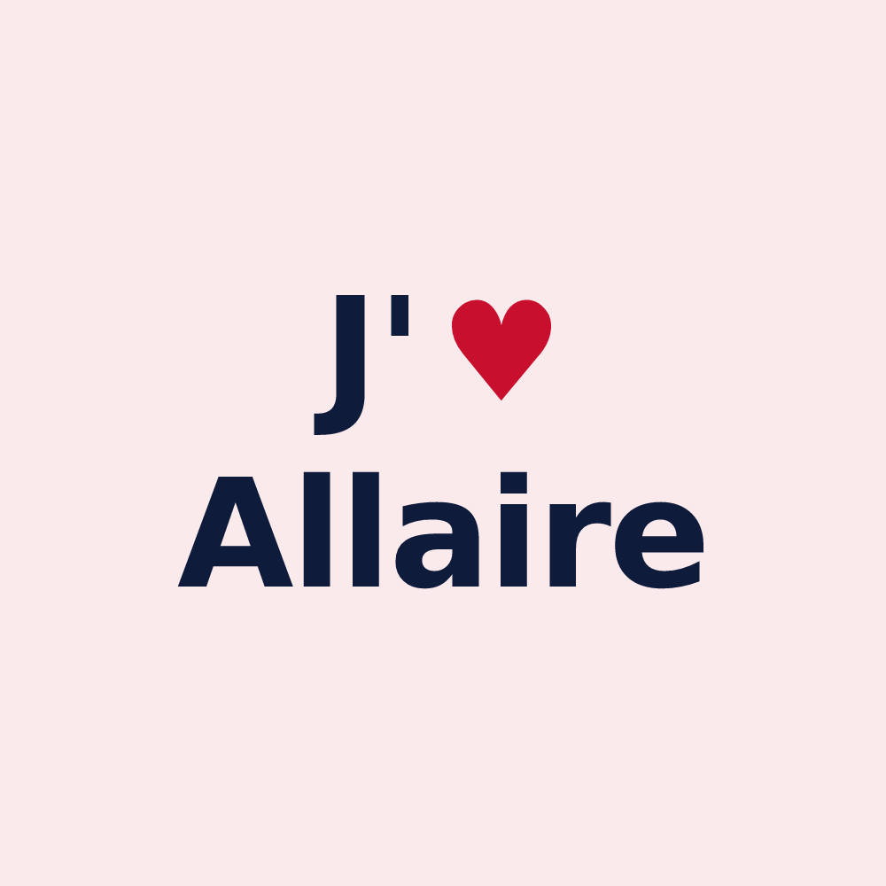 Magnet personnalisé Allaire — design J'aime Allaire