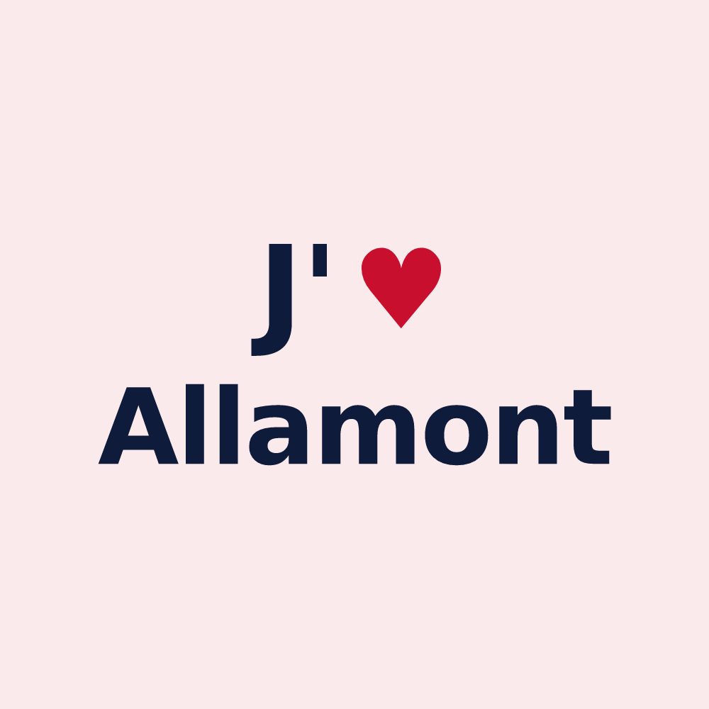 Magnet personnalisé Allamont — design J'aime Allamont