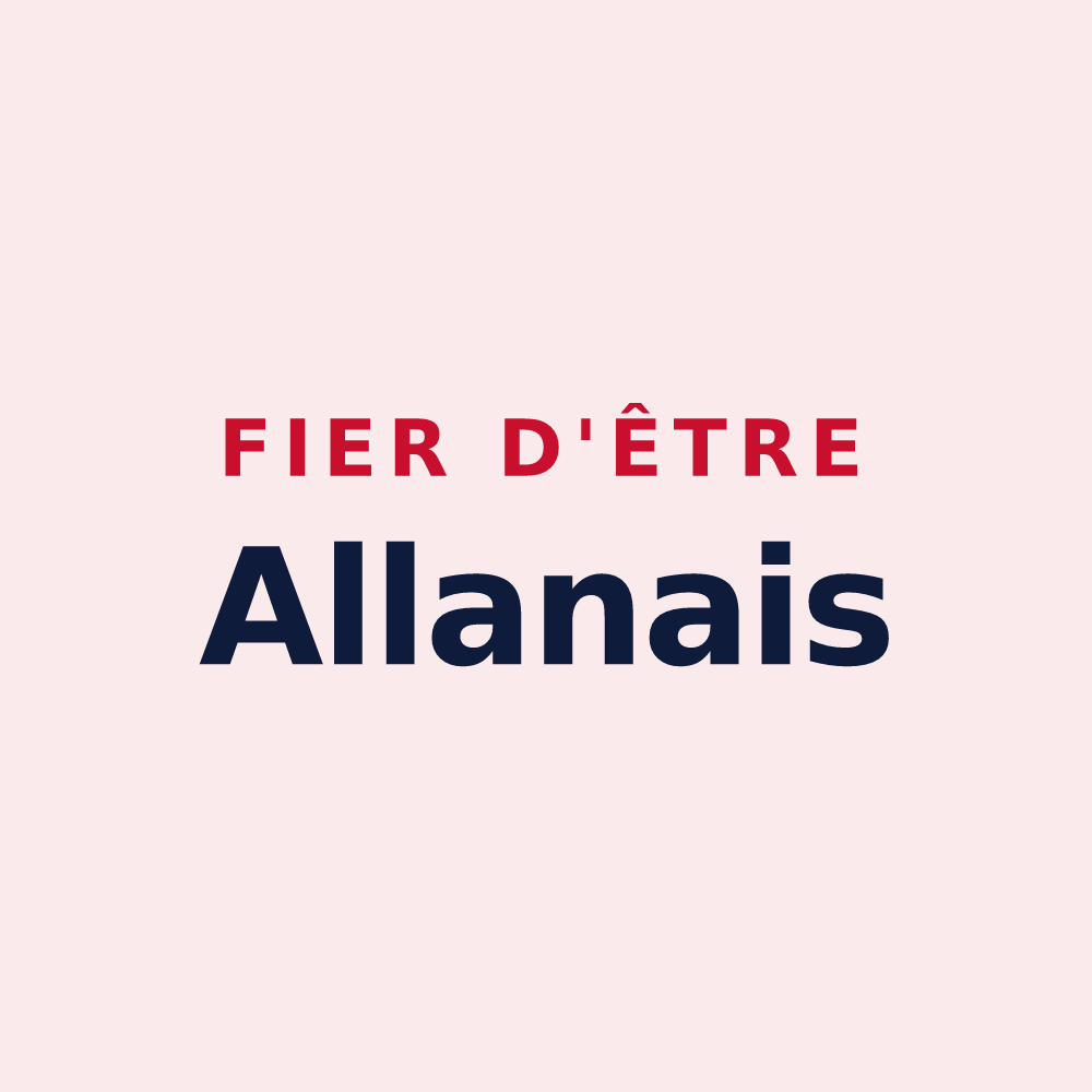 Magnet « Fier d'être Allanais » — design pour Allan