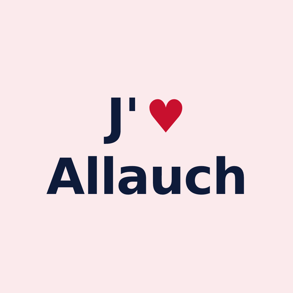 Magnet personnalisé Allauch — design J'aime Allauch