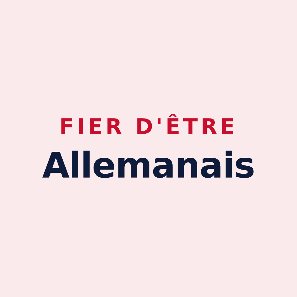 Magnet « Fier d'être Allemanais » — design pour Allemans-du-Dropt