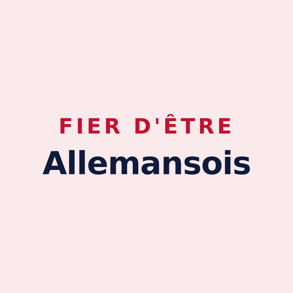 Magnet « Fier d'être Allemansois » — design pour Allemans